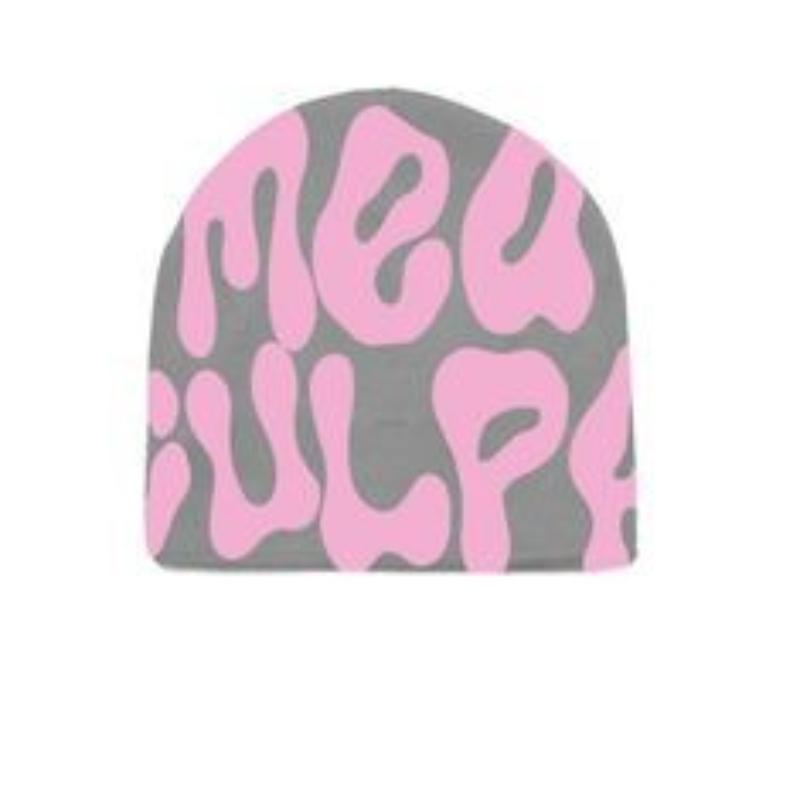 Zimní teplá čepice Letter Jacquard z vlny Y2K Fashion Pullover pro muže a ženy