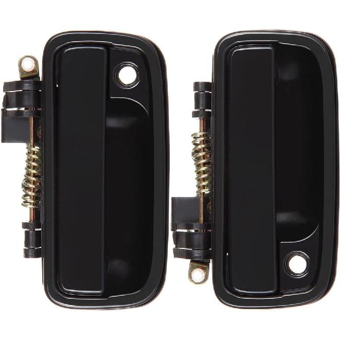 ECCPP Door Handles Exterior Outer Outside Front Driver Passenger Side for Toyota Tacoma 1995 1996 1997 1998 1999 2000 2001 2002 2003 2004 Black(2pcs)