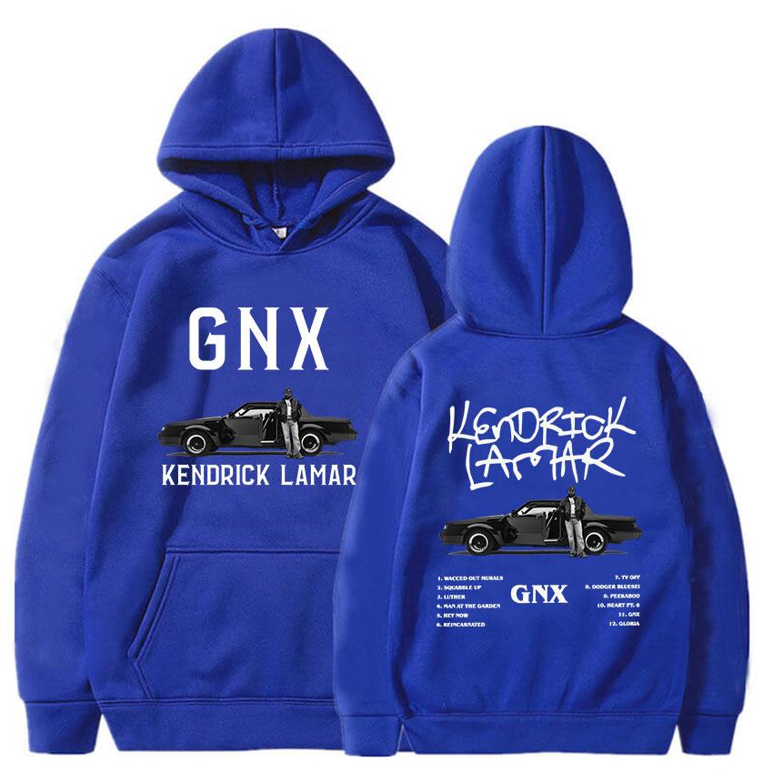 GNX Album Printing Hoodies Kendrick Lamar Rapper Rock Style Sweatshirts Unisex Streetwear Long Sleeve Hooded Men