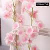 Multicolors Artificial Cherry Blossoms Vines  Wedding Party Garden Home Decor