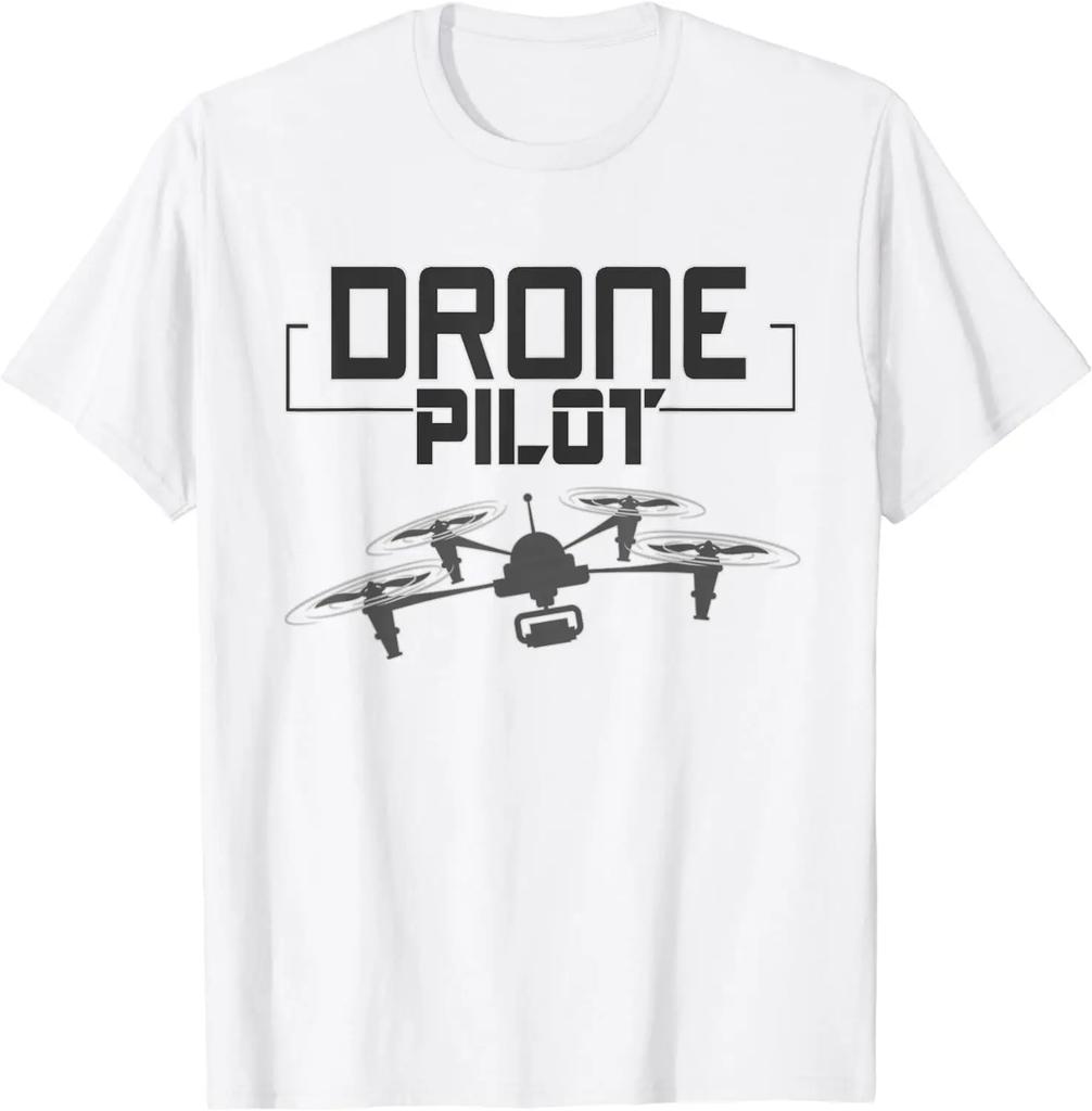 Drone Pilot UAV Racing TShirt 100 Cotton ONeck Summer Short Sleeve Casual Mens Tshirt Size S3XL