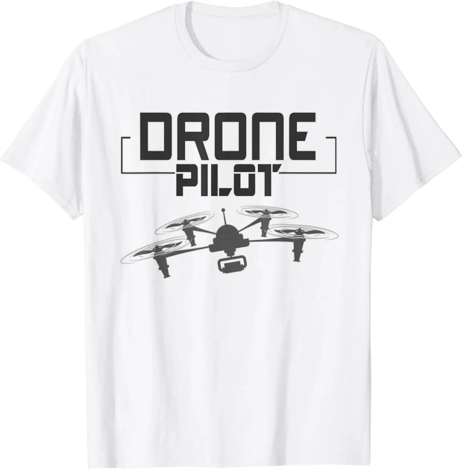 Drone Pilot UAV Racing TShirt 100 Cotton ONeck Summer Short Sleeve Casual Mens Tshirt Size S3XL S