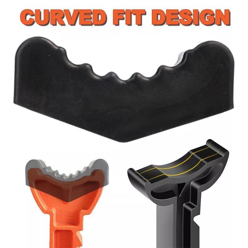 2pcs Car Slotted Lift Jack Stand Rubber Pad Rail Grip 6ton Frame Protection Pad for Auto Lifting & Pro Repair Shop