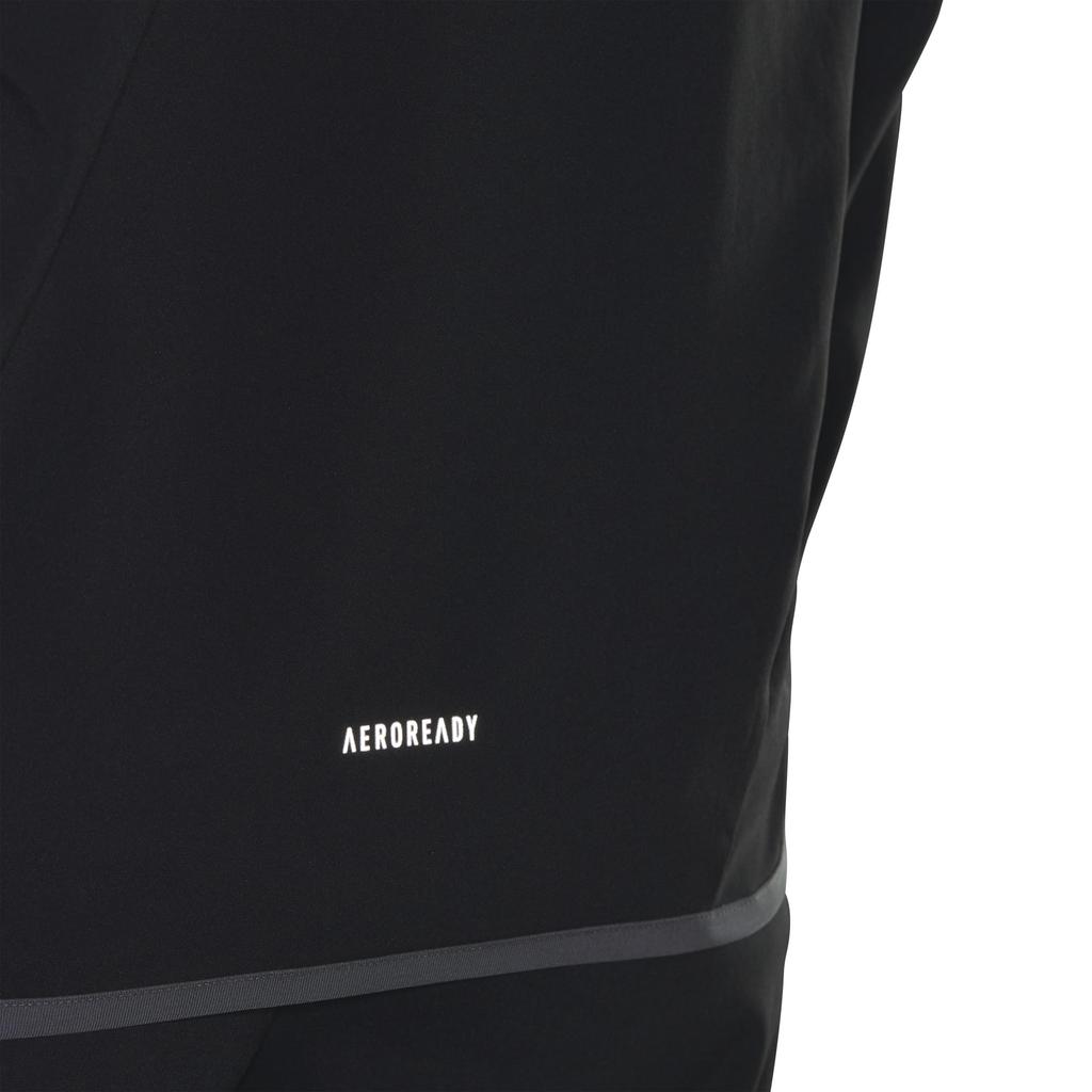 Adidas JSY05 Seasonal Sportswear Loose Fit Color Block Hooded Cross Black Women's Jacket, (JN9998)