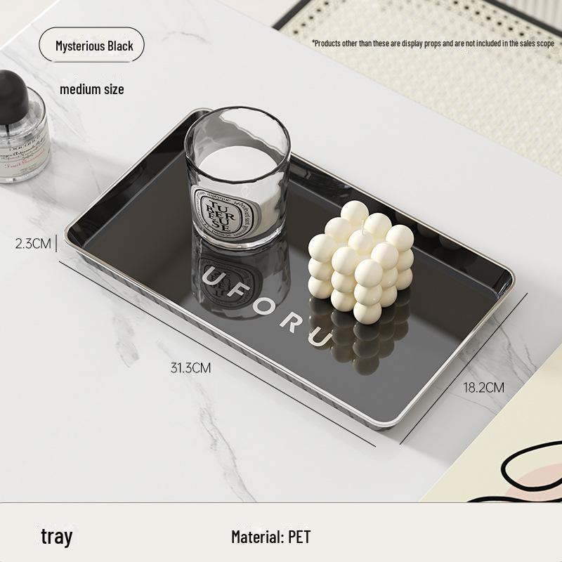 

Прямоугольный пластиковый поднос для чая и закусок в скандинавском стиле