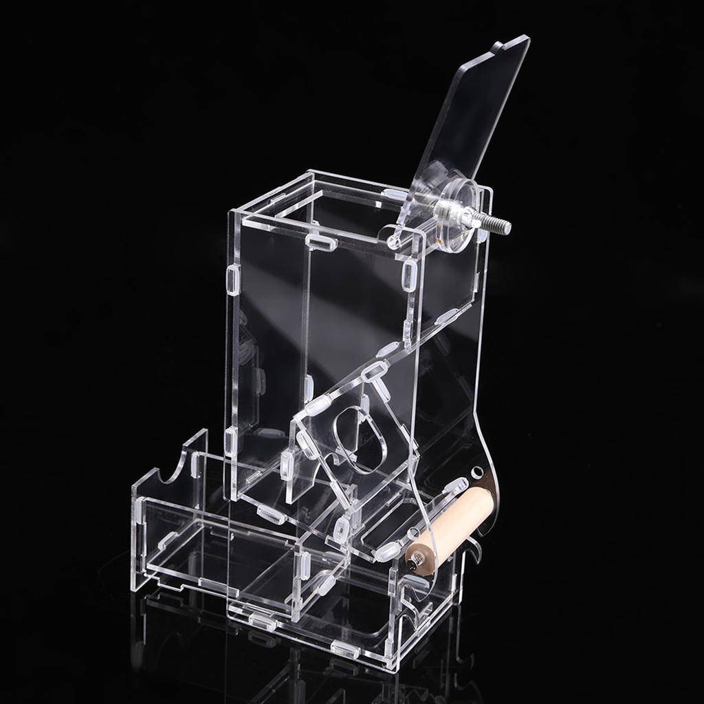 1Pc New Fashionable Acrylic Pet Birds Seeds Food Feeder Cage Toy Transparent