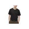 Solid Color Cooling Round Neck Comfortable Short Sleeve T-Shirt Men Tops Black 454315-09