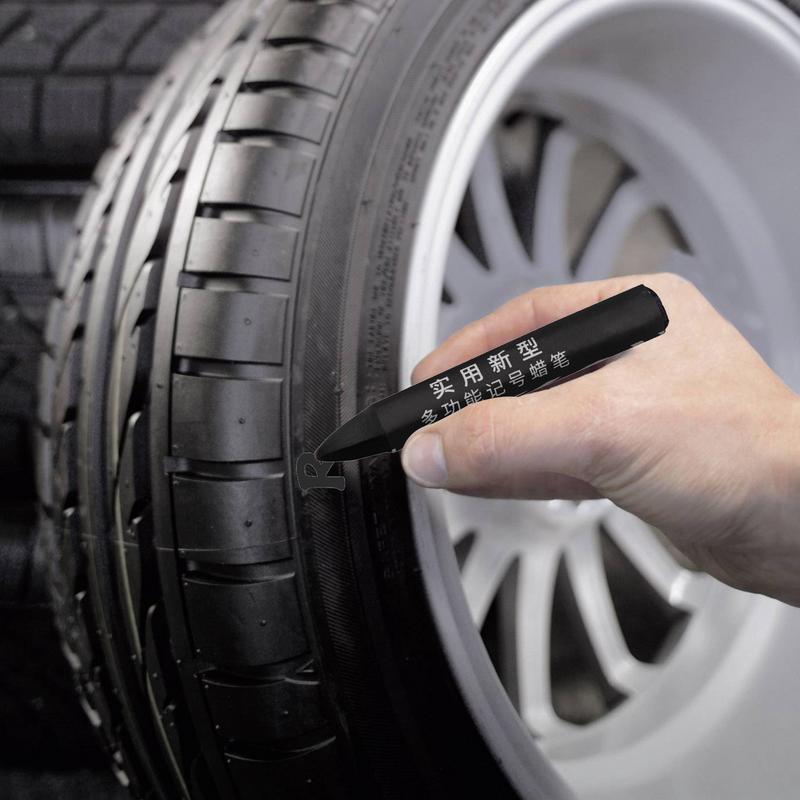 Kreidemarker für Reifen Wasserdicht Ölbeständig Kreidemarker Tragbare Markierungskreiden zum Markieren von Reifenschäden Leichte Kreide