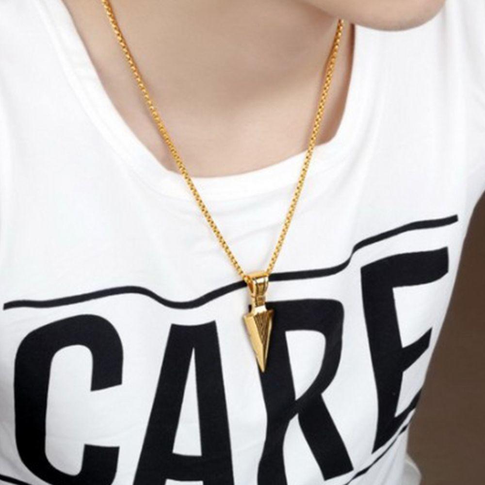 Stainless Steel Chic Gift Brothers Pendant Long Chain Necklace Jewelry Arrow Stainless Steel Chic Gift Brothers Pendant Long Chain Necklace Jewelry Arrow