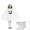Child Boy Girl Cute White Ghost Demon Glow In The Dark Cape Cosplay Costume Kids Fancy Dress Performance Halloween Theme Party