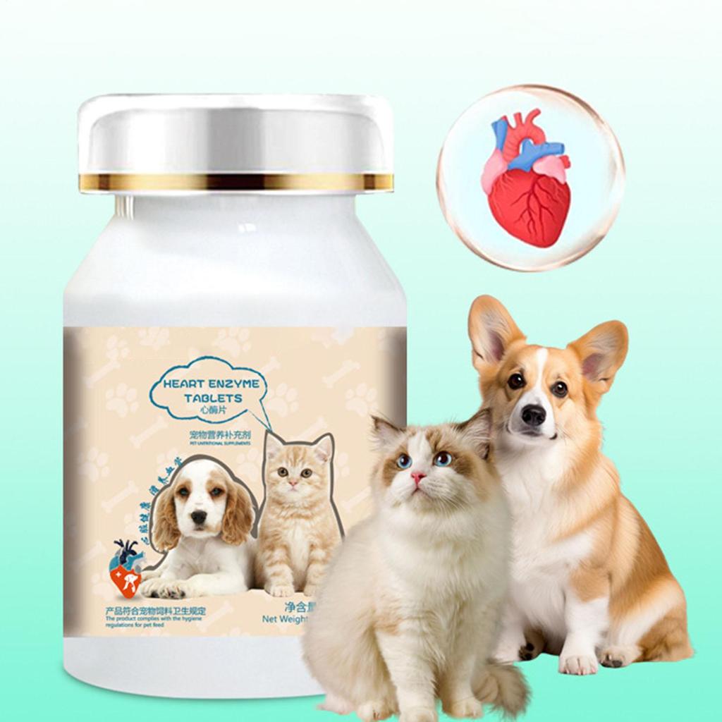 Dog Supplements 200 Pieces Dog Heart Supplements Gentle Safe Supplies Everyday Support For Pets Puppies Cats Animal Care