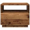 Vidaxl Coffee Table With LED Lighting, Old Wood, 50X49X40 Cm