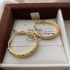 Classic Circle Earrings Earrings Individuality Light Luxury Simple High Temperament Cold Low-Key Texture Versatile Earrings