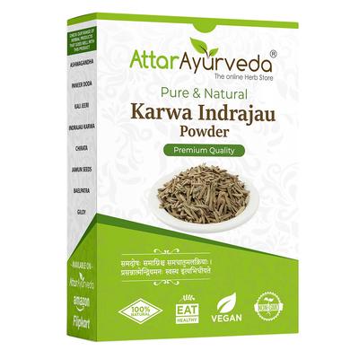Attar Ayurveda Karva Indrajau Tozu 250 g Saf Bitkisel Acı Indrajav Tozu Doğal Günlük Sağlık Desteği Takviyesi