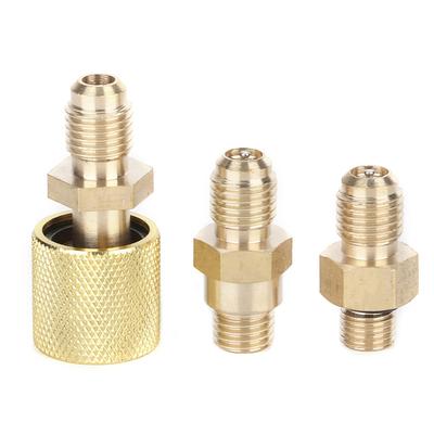 Conditioning Refrigeration Technology R-12ACelsiusC Connector Adapter Hoses R134A R12 Kit for Automobiles