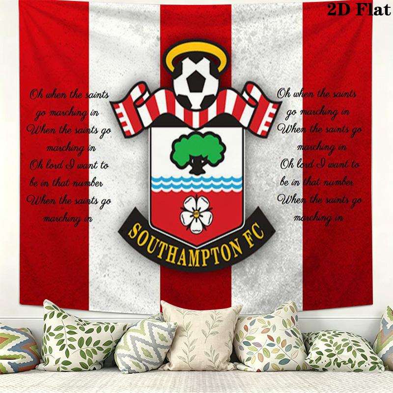 Southampton fc Logo Wall Tapestry Aesthetic Wall Hanging Printed Fabric Blanket Decorative Tapestries for Bedroom Living Room Home Decor