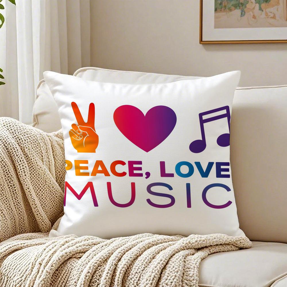 Retro American Style Letter Printing Cushion Cover Pillowcase Antidustmite Living Room Sofa Decor Cushion Room