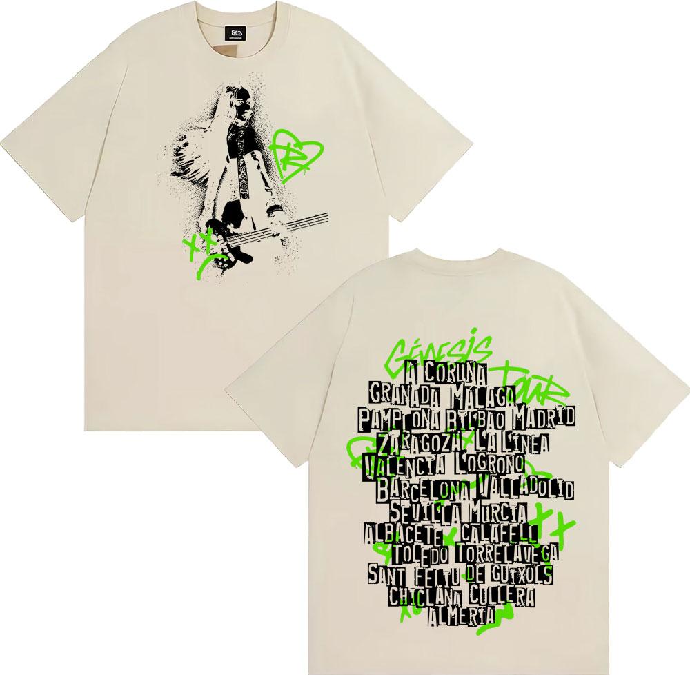 2025 Summer Singer Ruslana Album Flat Tshirt Mens Fashion Pure Cotton Aesthetic Tshirt Hiphop Pop Music Casual Tshirt