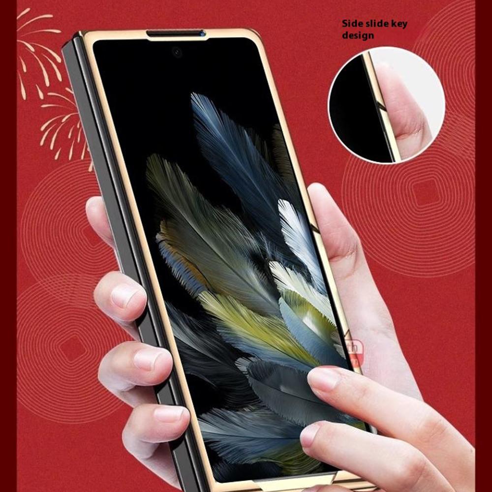 For Oppo Find N3 5G Case PU Leather Hard PC Folding Phone Cover