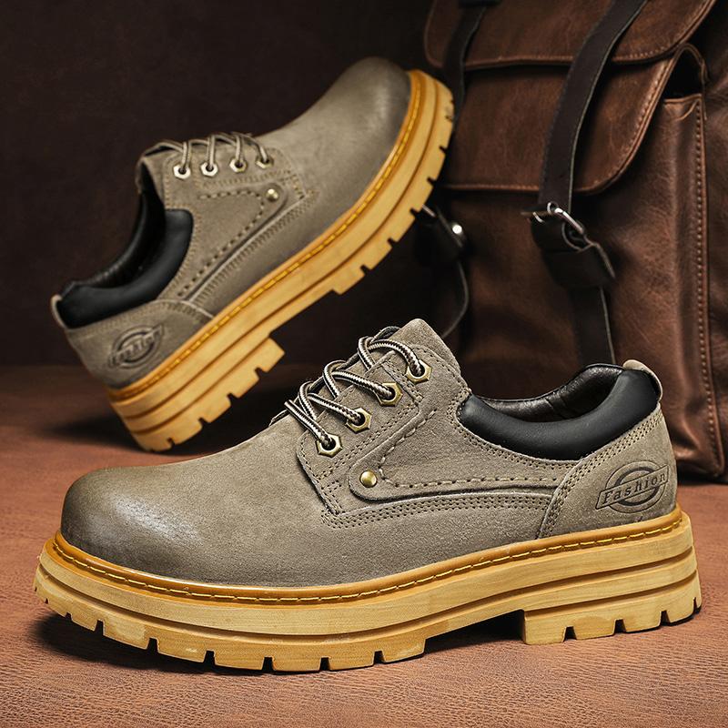 

Handmade Men Casual Shoes Classic Lace-Up Male Oxfords Shoes High Quality Male Comfortable Hiking Footwear Travel Men s Shoes 44 хаки