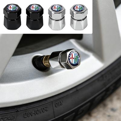 4Pcs Aluminum Car Tire Valve Caps Diamond Tyre Valve Airtight Cover Waterproof Dust For Giulietta GT 159 Automobiles