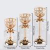 Metal Candle Holder Crystal Tassels Pendant Candlestick Candle Stand Candelabra Wedding Centerpieces Party Table Home Decor