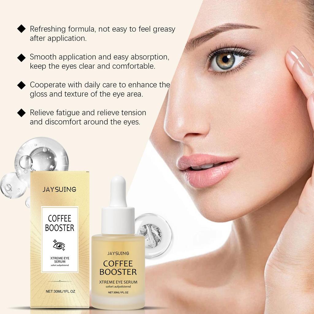 Caffeine Eye Serum Gently Refines the Skin Around the Eyes with a Moisturizing and Refreshing Treatment Essence.