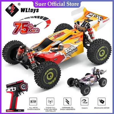 WLtoys 144010 75KM/H 2.4G RC Car Brushless 4WD Electric High Speed Off-Road Remote Control Drift Toys for Children Racing
