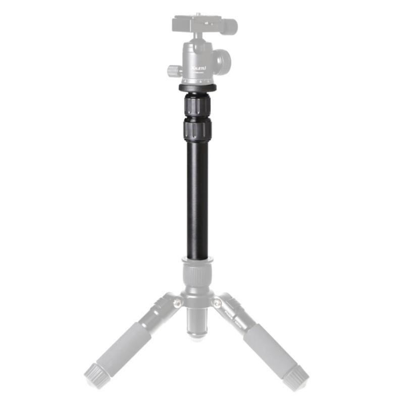 Telescoping Aluminum Center Column With 3 Adjustable Sections For Camera Mounts 1/4" 3/8" Compatibility