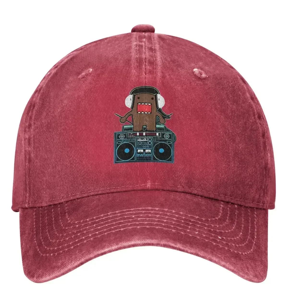 

Domo Kun Dj Baseball Cap Japanese Doll Outdoor Gym Trucker Hat Summer Unisex Unisex Casual Sunshade Baseball Caps One Size