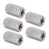 5PCS Metric Hex Coupling Nut M12 X 1.75 19 L35mm Stainless Steel Long Rod Coupling Hex Nut for Hanging