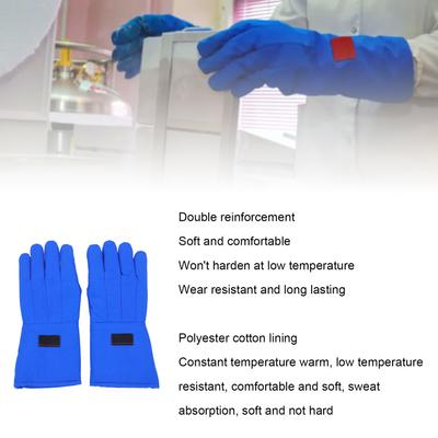 Cryogenic Gloves LN2 Liquid Nitrogen Dry Ice Cold Storage Safety Protective Low Temperature Resistant Protective Gloves