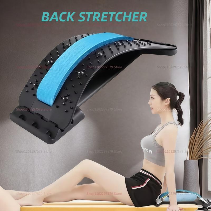 Back Stretcher for Back Pain Relief Multi-Level Adjustable Massager Waist Neck Fitness Lumbar Cervical Spine Support Pain Relief