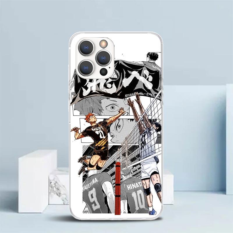Haikyuu Oya Volleyball Anime Soft Cover for iPhone 16 17 Air 15 14 Pro Max 16E Phone Case 13 Mini 12 11 7 SE 8 Print Pattern Fit