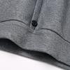Herren Herbst Winter Pullover Revers ärmellos einreihig einfarbig gefälschte zweiteilige elastische Knöpfe lässig gestreift Plus Größe mittellange Herren