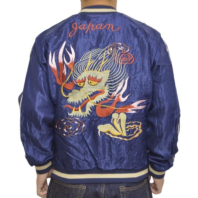 Tailor Toyo Acetate Souvenir Jacket Sukajan DRAGON HEAD ROARING TIGER Taylor Toyo TT15491-128 × (M)
