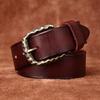 Men's Belt Retro Washed Retro Style Personality Trendy Thickening Genuine Cattlehide Leather Surface All-Match Jeans Belt