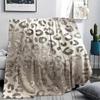 1 Stück glänzende Leopardenmuster Flanelldecke, Hohe Qualität, Bequem für alle Jahreszeiten, Heimdekoration, Wärme und Komfort, Perfekt für Geschenke