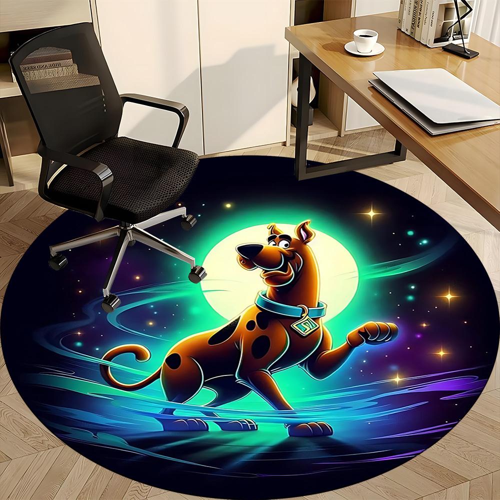 1pc Scooby-Doo Chair Carpet for Office Non-Slip,Machine Washable Rug for Office, Room - Holiday Decor - Machine Made yy251017218