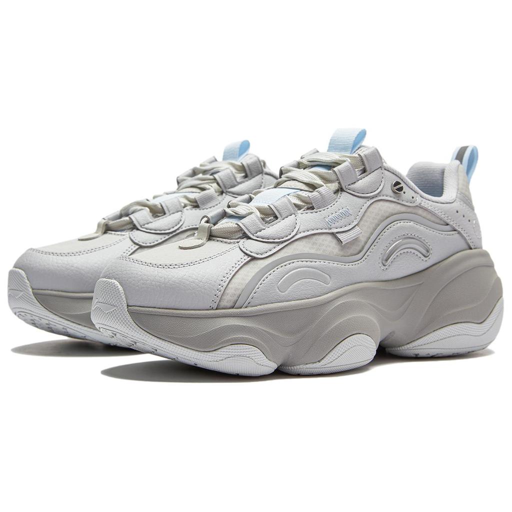 New LiNing Honey Cushioning Wear-Resistant Low-Top Casual Shoes Women's Gray AGCU246-2