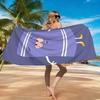 1pc Fun Cartoon T-Shaped Beach Towel Quick-drying Super Absorbent Suitable for Beach Pool GymSummer Gift for Friends Funny Emoji
