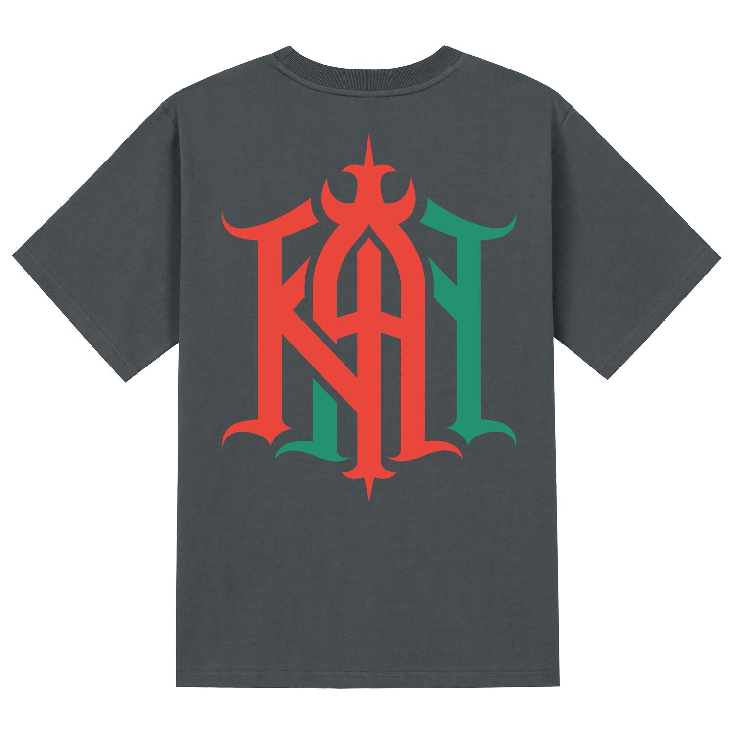 Khan 6312 Ktg0028 Khan Two-Cut Short Sleeve T-Shirt - Gray Gray/L