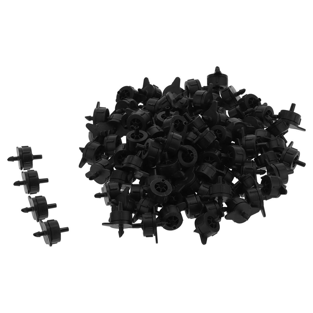100Pcs 4L Pressure Compensating Drip Emitters Detachable Irrigation Dripper Nozzle for 4/7 Hose