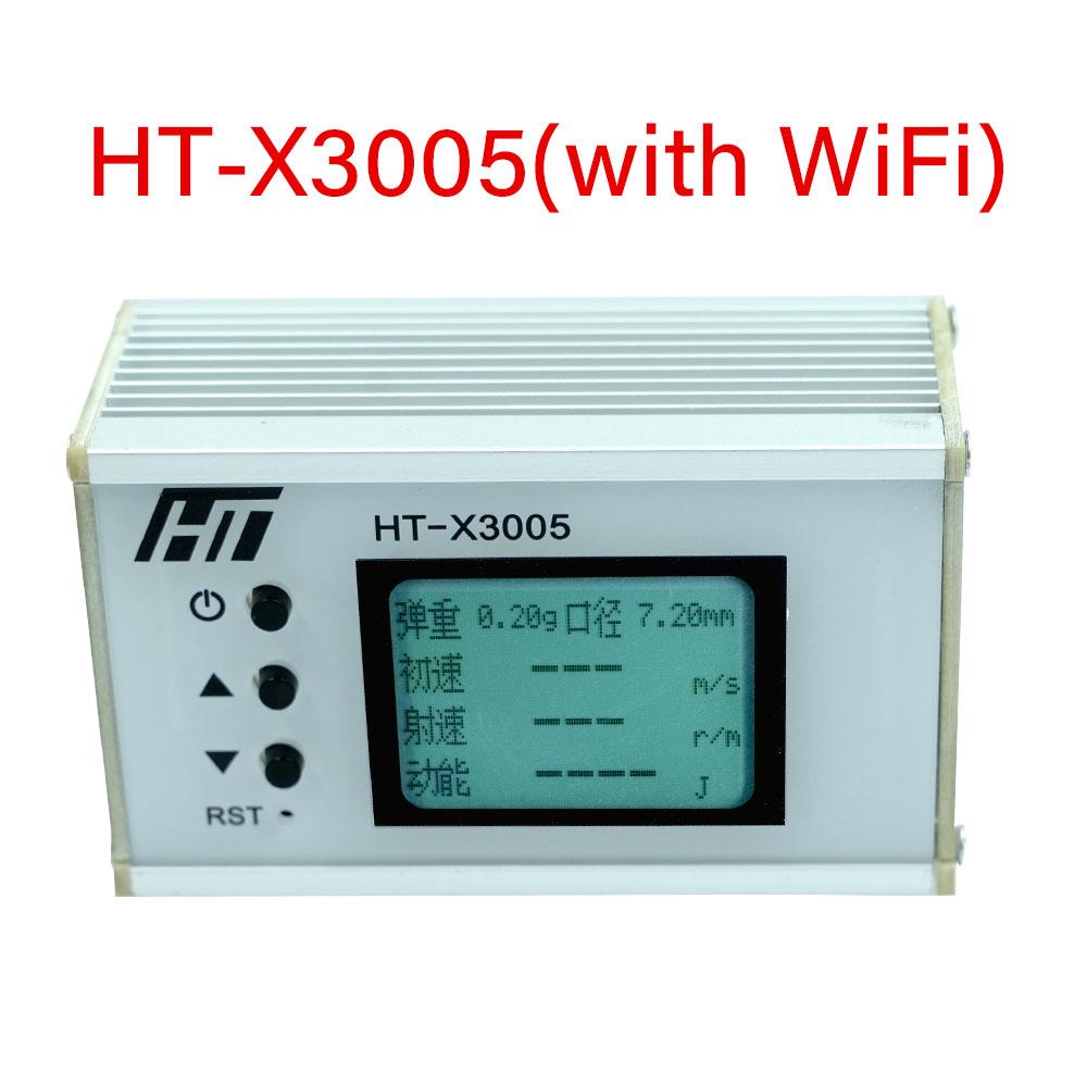 

HT-X3005 Вимірювач швидкості стрільби Швидкість кулі Енергія Вимірювання Стрілецький хронограф Тестер швидкості кулі з РК-дисплеєм з підсвічуванням