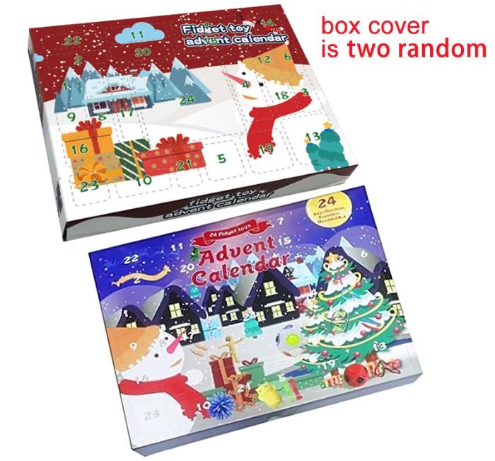 Fidget Advent Calendar 2025, Christmas Advent Calendars Countdown 24 Days, Bubble Toy Surprise Box Sensory Fidget Toy Packs for Girls Teens