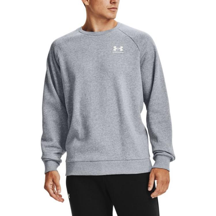 Under Armour Rival Sweatshirts Men's Gray Crew Neck Moderate Other 1359029-035