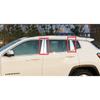 Steel Window Pillar Post Cover Trim for 2017- JEEP Compass 8PCS B Post