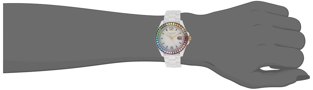 Coach GREYSON Analog Women's Watch, White/Multicolor, GREYSON.