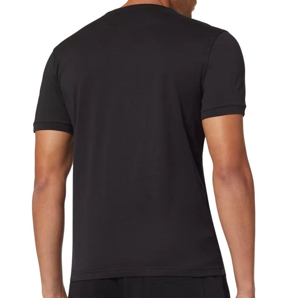 Fendi T Shirts Men's Black Crew Neck Moderate Straight Fit FY0894AFRKF0QA1