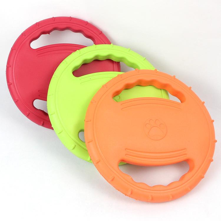 EVA Foam Bite-Resistant Flying Disc Dog Toy for Golden Retrievers & Teddies